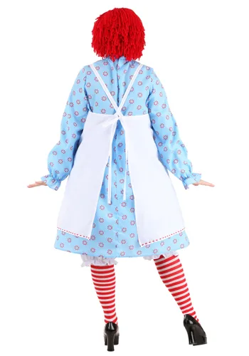 Vista 2 de Disfraz Exclusivo Raggedy Ann Talla Plus para Mujer Multicolor