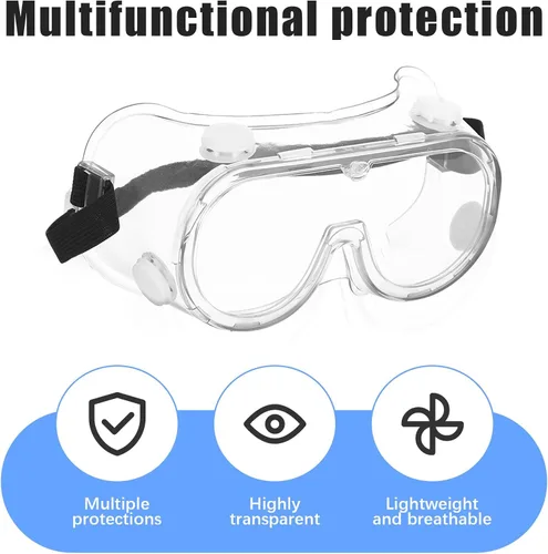 Vista 5 de Paquete de 2 gafas de ducha ajustables, protectores de pestañas y cejas, protector de ojos después de cirugía de cataratas