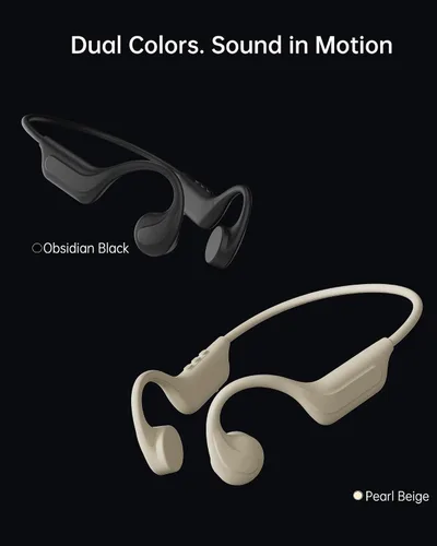 Vista 8 de Auriculares de conducción ósea con orejas abiertas, 3 modos de ecualización, Bluetooth 6.0 con micrófono, audio HD direccional antifugas, comodidad