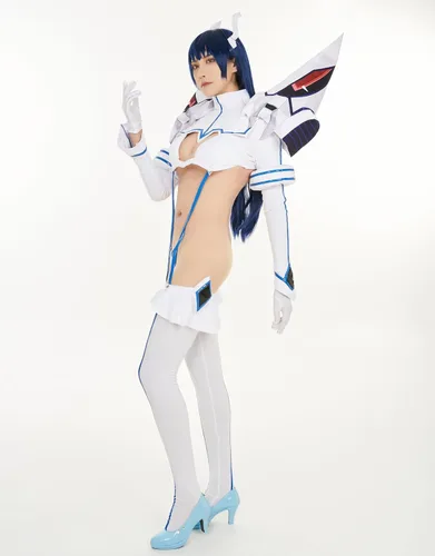 Vista 2 de miccostumes Disfraz de cosplay con guantes y tocado para mujer y niña