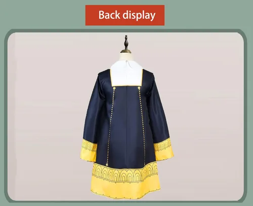 Vista 3 de Disfraz de anime para cosplay de Anya Forger de Anya Forger, uniforme de disfraz de Halloween para niñas de 3 a 12 años