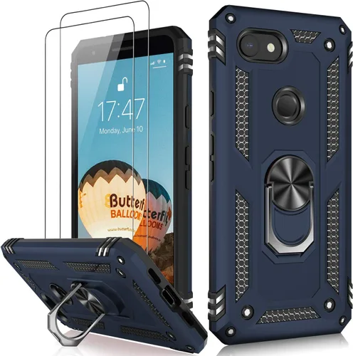 Vista 86 de LUMARKE para Google Pixel 3A XL - Funda con protector de pantalla, funda protectora grado militar probada contra caídas de 16 pies con soporte