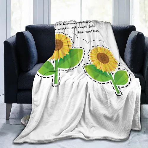 Vista 30 de Manta para mamá, Love You Mom con patrón de flechas acuáticas, manta decorativa de franela suave de 30 x 40 pulgadas para viajes, manta con texto