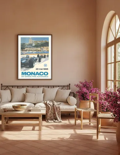 Vista 5 de Póster del 24º Gran Premio de Mónaco de 1966 - Circuit de Mónaco