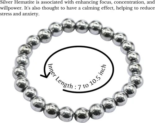 Vista 347 de Amazing Gemstone Crystal Bracelet for Women Men's Gifts - Protection Healing Crystal Bracelet - 8mm Gemstone Beaded Stretchable Bracelet Pulseras