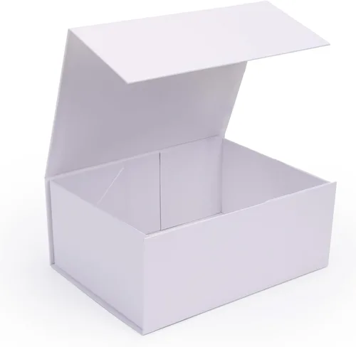 Vista 15 de Ditwis Caja de regalo de 12x9x4 pulgadas con tapa de cierre magnético, caja magnética negra y dorada para boda, propuesta de padrinos y damas