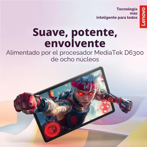 Vista 6 de Lenovo Idea Tab - Tableta para la Universidad - Pantalla IPS táctil de 11" 2.5K - 90Hz - MediaTek Dimensity 6300 - 4 GB de memoria - 128 GB
