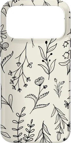 Vista 22 de Sand Beige Wildflower Floral Pattern Case for iPhone 16