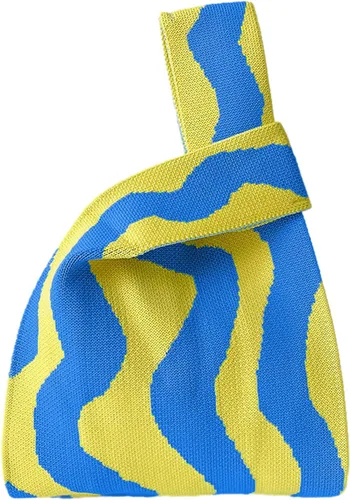 Vista 19 de Bolso pequeño con nudo de muñeca para mujer Tricolor negro.