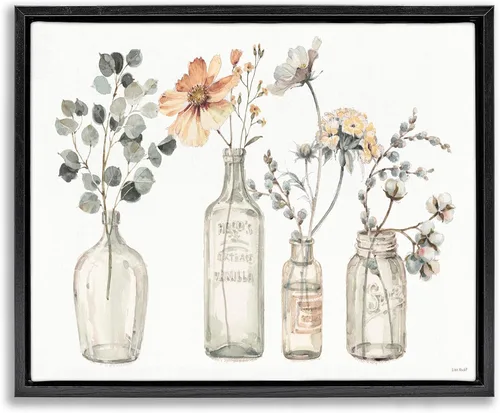Vista 19 de Birds Floral Meadow Blossoms, 16 x 20 Inch Canvas in Floater Frame Stupell Industries · By Nan · Ready to hang once unboxed · Made in USA