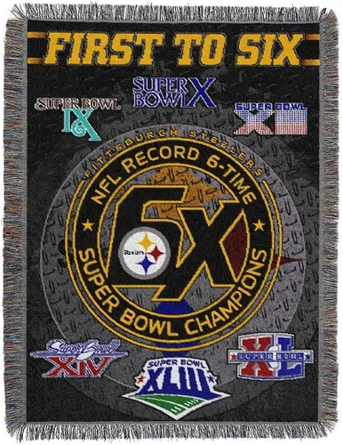 Vista 61 de Northwest NFL Woven Tapestry Wall Hanging, 48 x 60 Inches, Officially Licensed, Decorative Fringes