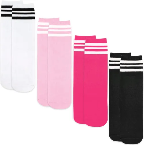 Vista 6 de qikqik 4 pares de calcetines de fútbol para niños pequeños, calcetines de fútbol para niñas y niños, calcetines de béisbol para niños pequeños