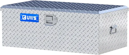 Vista 5 de UWS EC20061 36-Inch Heavy Wall Aluminum Foot Locker Tool Chest Storage Box, RigidCore Tapa