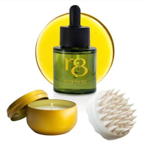 Vista 9 de regener8 Aceite para el cabello y el cuero cabelludo para mujeres, mezcla de aceites esenciales y portadores para adelgazamiento y pérdida