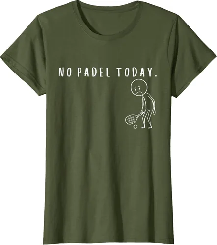 Vista 69 de No Padel Today Funny Padel Stickman Padel Playera Jugador de Tenis