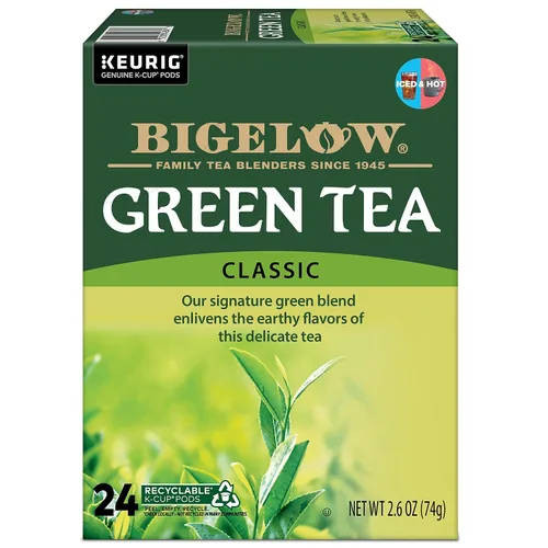 Vista 5 de Bigelow Green Tea Keurig Cápsulas K-Cup de una sola porción, 24