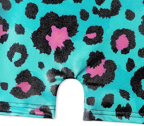 Vista 7 de EQSJIU Leotardos de gimnasia para niñas y niños mosaico sirena mariposa estrellas leopardo galaxia teñido anudado cosmos leopardo