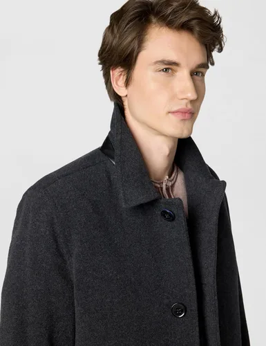 Vista 4 de Cole Haan - Abrigo de lana con botones para hombre de felpa para automóvil