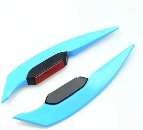 Vista 8 de Wings Side Fairing Motorcycle Winglets Fairing Side Spoiler Wind Wing Stickers Universal for Nt 1100 for Fz6 for Remax WHITE