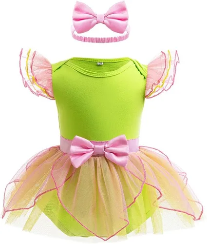 Vista 32 de Disfraz de princesa de Navidad para niñas, sirena, Bella, Sofía, para Halloween o cumpleaños, mameluco de tutú con diadema