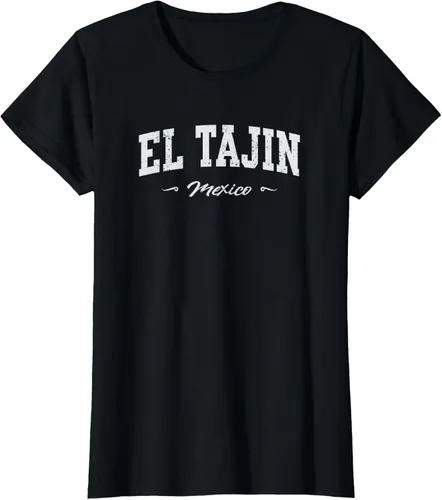 Vista 49 de Camiseta de recuerdo deportivo El Tajin Mexico, Negro