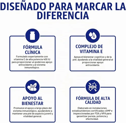 Vista 9 de Cápsulas blandas de vitamina E de 400 UI – Fórmula clínica Complejo de suplemento de vitamina E natural con tocoferol d-alfa y tocoferoles mixtos