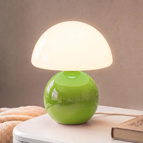 Vista 17 de Dawnwake Juego de 2 lámparas de mesa de hongos para dormitorio, sala