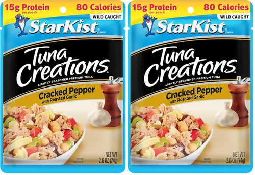 Vista 51 de StarKist Tuna Creations Ginger Sesame - Sabor de jengibre y sésamo para atún 14g Protein Per Serving, Wild Caught, Shelf Stable Seafood, Gluten