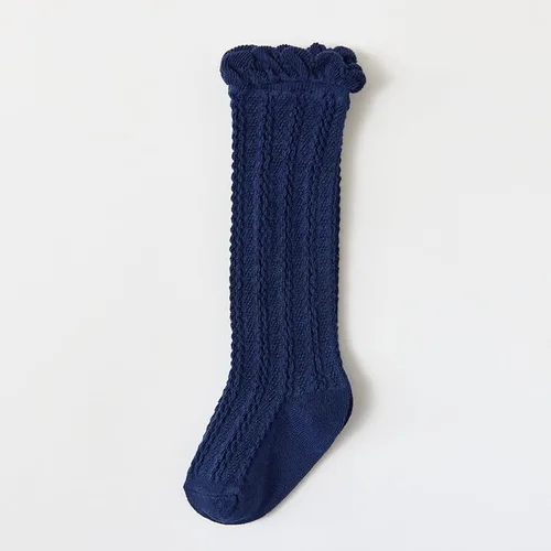 Vista 7 de Toptim Calcetines altos de punto trenzado para bebés y niñas