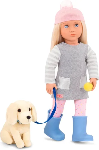 Vista 2 de Our Generation Meagan - Muñeca de juego con mascota y accesorios, inspira un juego imaginativo para niños pequeños, 18 pulgadas / 18.1 in