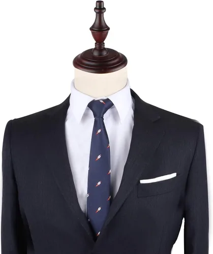 Vista 8 de AUSCUFFLINKS Corbatas deportivas y especiales Corbatas para hombres Lazos tejidos ajustados para el cuello Regalo para colega de trabajo
