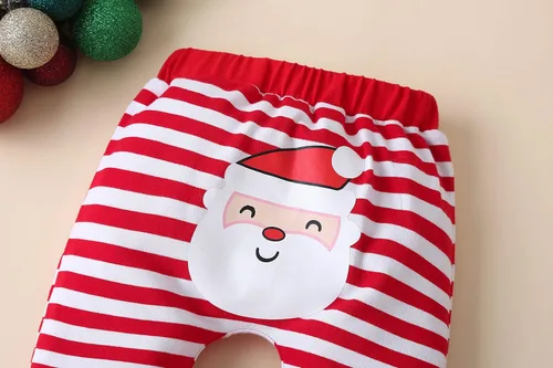 Vista 6 de VINUOKER Ropa de Navidad para bebé, conjuntos de ropa de Navidad para Año Nuevo, 3 piezas, conjuntos de ropa infantil