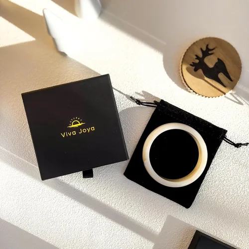 Vista 6 de Viva Joya Pulsera redonda de resina acrílica para mujeres y adolescentes, pulsera de plástico gruesa ancha o delgada, diseño geométrico de mármol