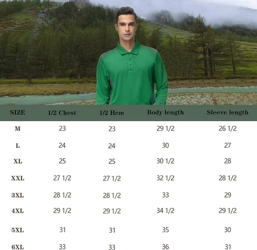 Vista 6 de Cool Dri Fit - Camisa de golf deportiva para hombre, absorbe la humedad, rendimiento activo, polo, de manga corta, bloque lateral grande y alto