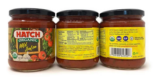 Vista 2 de Hatch Organic Salsa - Suave - Paquete de 3
