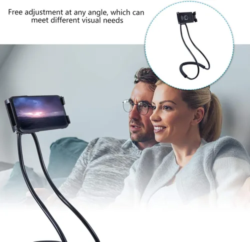 Vista 4 de Hemobllo Soporte para teléfono móvil - Soporte para teléfono celular Lazy Soporte para teléfono celular Soporte universal para teléfono