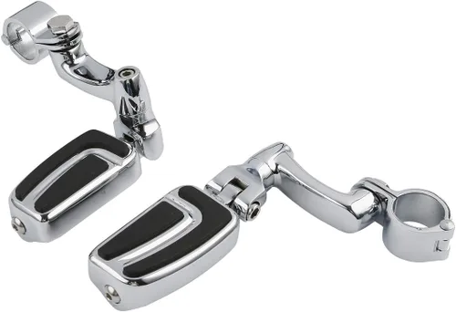 Vista 17 de TCT-MOTORPARTS Soportes de clavijas de pie de barra de carretera negro para Harley Touring 22/25/32/1.378 in