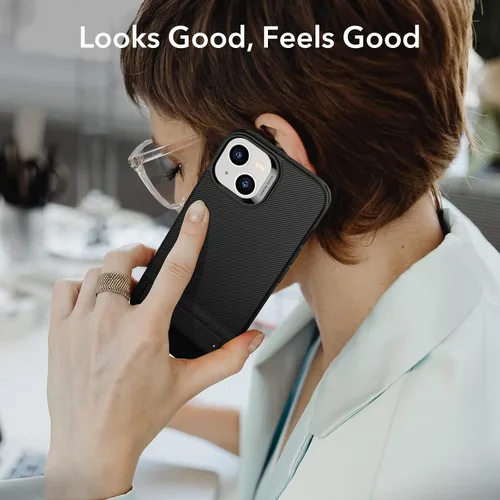 Vista 9 de ESR Funda con Soporte Metálico Compatible con Funda para iPhone 14 y Funda para iPhone 13, 3 Modos de Soporte, Protección contra Caídas de Grado