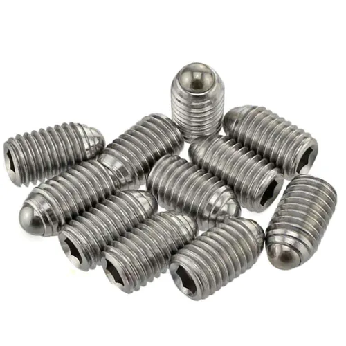 Vista 4 de Tornillos de agarre de punta de bola de resorte hexagonal de acero inoxidable M3 x 0.236 in 20pcs