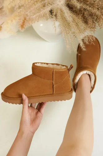 Vista 7 de Project Cloud - Botines de gamuza genuina para mujer, botas de invierno resistentes al agua, plantilla de espuma viscoelástica, zapatos de tendencia