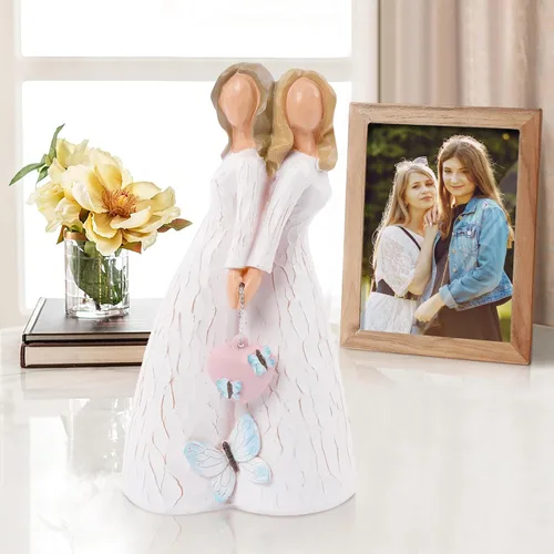 Vista 4 de Figura de regalo para hermanas, regalos de amistad para mejores amigas, regalos de aniversario de cumpleaños para mujeres, regalo para hermana