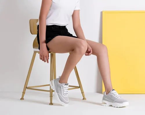 Vista 7 de Vepose 8019 - Tenis de moda para mujer, con amortiguación de aire, con cordones, para correr, de espuma viscoelástica, para caminar