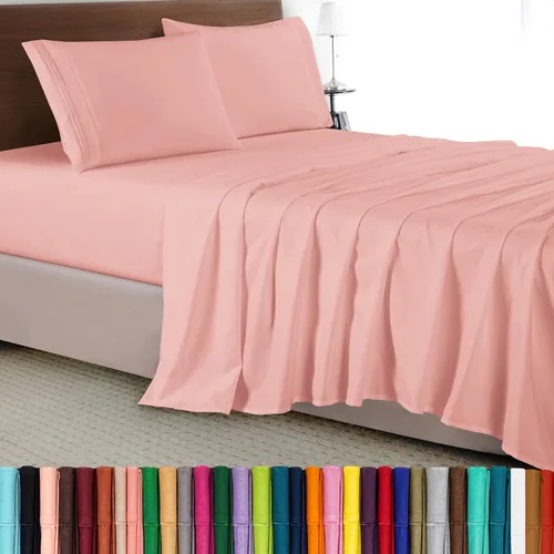 Vista 43 de Elegant Comfort - Juego de sábanas de lujo de 4 piezas - Ropa de cama de lujo de 1500 hilos, calidad de hotel prémium, microfibra, resistente a