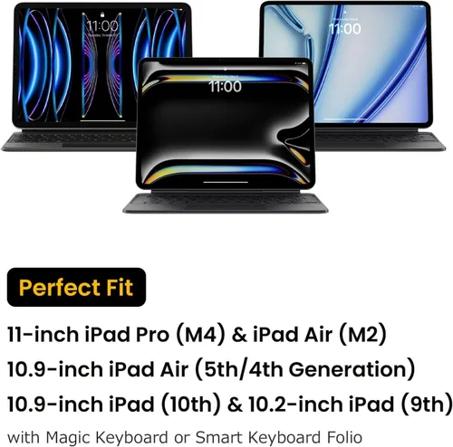 Vista 7 de tomtoc Funda tipo cartera para iPad Pro M5/M4 de 11 pulgadas 2025 y iPad Air M2 2024, iPad (A16), funda de transporte y almacenamiento