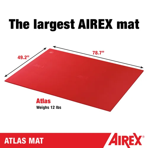 Vista 4 de Airex - 32-1230G tapete para ejercicio, Hercules, 78 x 39 x 1 pulgadas, verde, Rojo, 1