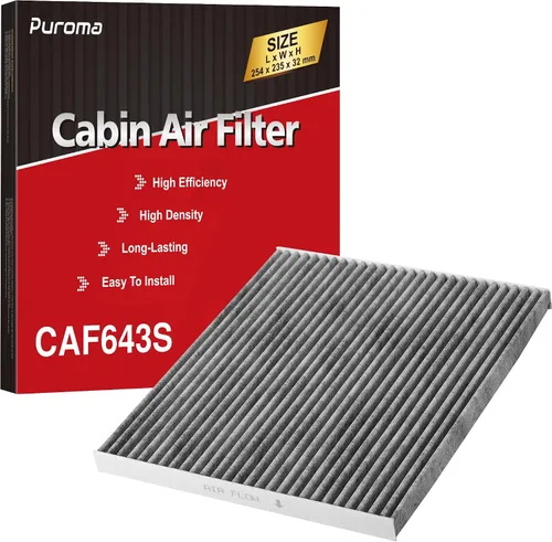 Vista 13 de Puroma Filtro de aire de cabina Carbón activado para CP930 CF10930 CAF1869P