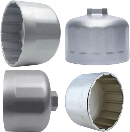 Vista 2 de 3.386 in 16 Flauta filtro de aceite Llave de filtro de herramienta estilo cartucho Casquillos de carcasa para BMW Volvo X1/X3/X4/X5/X6 Series