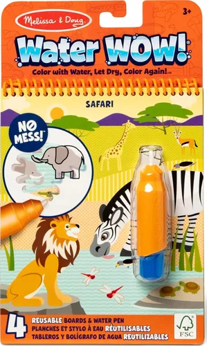 Vista 14 de Melissa & Doug On The Go Water Wow! Almohadilla de actividades para colorear reutilizable que se revela con agua - Selva