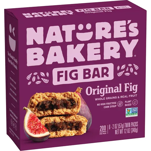 Vista 30 de Nature's Bakery Barra de higos, manzana y canela, 2 oz manillar de bicicleta