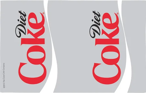 Vista 2 de Tervis Plástico, Coca-Cola - Vaso Diet Coke con Wrap y Tapa Esmerilada 16oz, Transparente